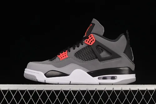All categories Air Jordan Jordan series basketball shoes Air Jordan 4 foreign trade version Air Jordan 4 Retro "Infrared" AJ4 Joe 4 black gray infrared DH6927-061